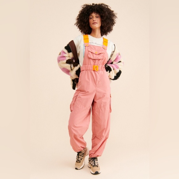FP Movement by Free People Pants - FP Movement by Free People Pink Jumpsuit